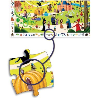 Puzzle observation - Les contes - 54 pièces - Jeux classiques - Jeux de société - Djeco Puzzle observation - Les contes - 54 pièces - Jeux classiques - Jeux de société - Djeco