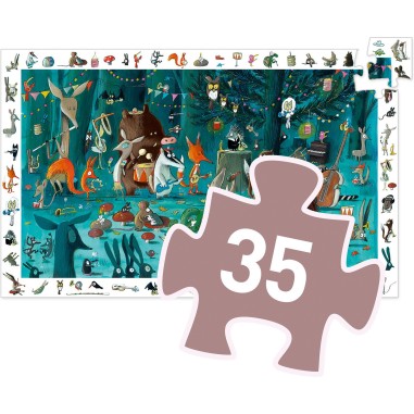 Puzzle Observation - L'Orchestre - 35 Pièces - Jeux de société Enfants - Djeco Puzzle Observation - L'Orchestre - 35 Pièces - Jeux de société Enfants - Djeco
