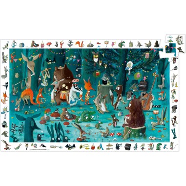 Puzzle Observation - L'Orchestre - 35 Pièces - Jeux de société Enfants - Djeco Puzzle Observation - L'Orchestre - 35 Pièces - Jeux de société Enfants - Djeco