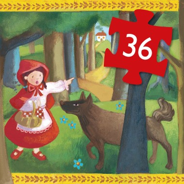 Puzzle le petit chaperon rouge - jouet d'éveil enfant - Djeco Puzzle le petit chaperon rouge - jouet d'éveil enfant - Djeco