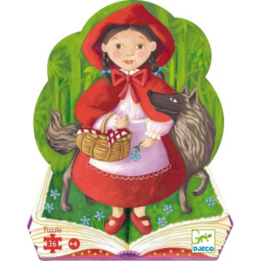 Puzzle le petit chaperon rouge - jouet d'éveil enfant - Djeco Puzzle le petit chaperon rouge - jouet d'éveil enfant - Djeco