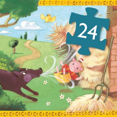 Puzzle silhouette - Les trois petits cochons- 24 pièces - Jeux classiques - Jeux de société - Djeco Puzzle silhouette - Les trois petits cochons- 24 pièces - Jeux classiques - Jeux de société - Djeco
