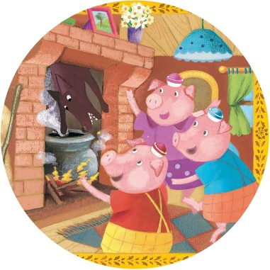 Puzzle silhouette - Les trois petits cochons- 24 pièces - Jeux classiques - Jeux de société - Djeco Puzzle silhouette - Les trois petits cochons- 24 pièces - Jeux classiques - Jeux de société - Djeco