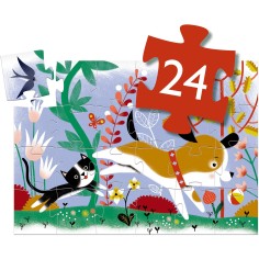 Puzzle Silhouette : Firmin Petit Chien – 24 Pièces - Jeux enfants - Djeco 2