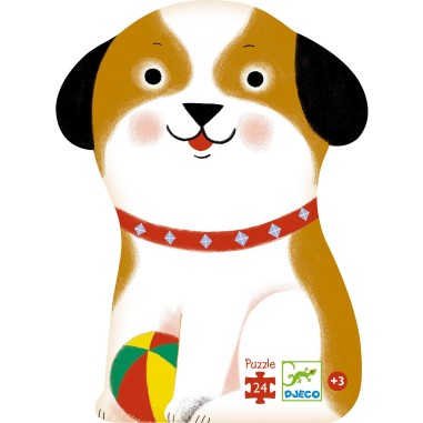 Puzzle Silhouette : Firmin Petit Chien – 24 Pièces - Jeux enfants - Djeco Puzzle Silhouette : Firmin Petit Chien – 24 Pièces - Jeux enfants - Djeco