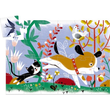 Puzzle Silhouette : Firmin Petit Chien – 24 Pièces - Jeux enfants - Djeco Puzzle Silhouette : Firmin Petit Chien – 24 Pièces - Jeux enfants - Djeco
