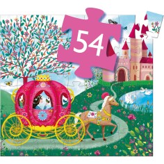 Puzzle silhouette - le Carrosse d' Elise- 54 pièces - Jeux classiques - Jeux de société - Djeco 2