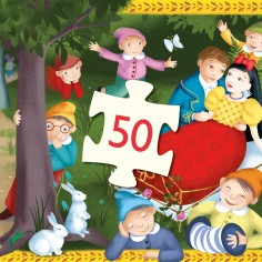 Puzzle Silhouette - Blanche Neige - Jeux classiques - Djeco 2