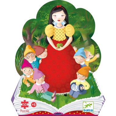 Puzzle Silhouette - Blanche Neige - Jeux classiques - Djeco Puzzle Silhouette - Blanche Neige - Jeux classiques - Djeco