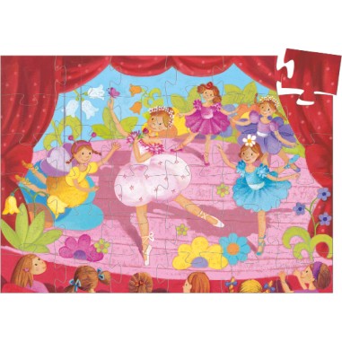 Puzzle silhouette - La ballerine à la fleur- 36 pièces - Jeux classiques - Jeux de société - Djeco Puzzle silhouette - La ballerine à la fleur- 36 pièces - Jeux classiques - Jeux de société - Djeco