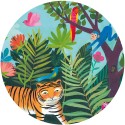 Puzzle la balade du tigre de Djeco - 24 pcs - Boite silhouette