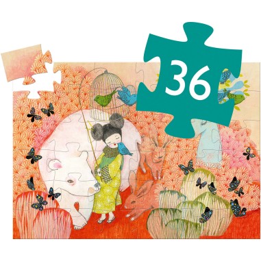 Puzzle Silhouette - Kokeshi – 36 Pièces - Jeux de société Enfants - Djeco Puzzle Silhouette - Kokeshi – 36 Pièces - Jeux de société Enfants - Djeco