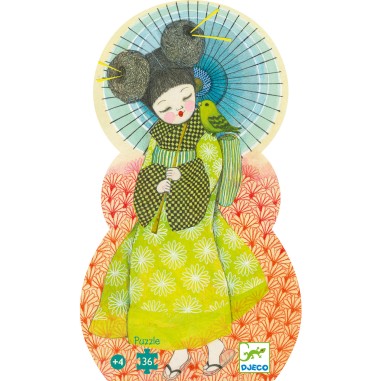 Puzzle Silhouette - Kokeshi – 36 Pièces - Jeux de société Enfants - Djeco Puzzle Silhouette - Kokeshi – 36 Pièces - Jeux de société Enfants - Djeco