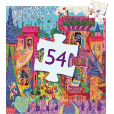 Puzzle silhouette - Château Féerique- 54 pièces - Jeux classiques - Jeux de société - Djeco 2