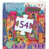 Puzzle silhouette - Château Féerique- 54 pièces - Jeux classiques - Jeux de société - Djeco