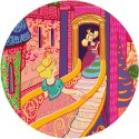 Puzzle silhouette - Château Féerique- 54 pièces - Jeux classiques - Jeux de société - Djeco