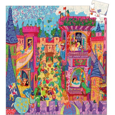 Puzzle silhouette - Château Féerique- 54 pièces - Jeux classiques - Jeux de société - Djeco Puzzle silhouette - Château Féerique- 54 pièces - Jeux classiques - Jeux de société - Djeco
