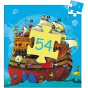 Puzzle silhouette - Le bateau de Barberousse- 54 pièces - Jeux classiques - Jeux de société - Djeco