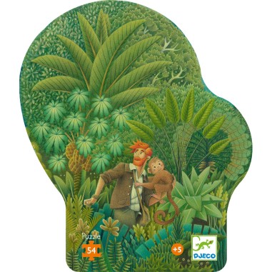 Puzzle Silhouette : Dans la Jungle – 54 Pièces - Jeux de société - Djeco Puzzle Silhouette : Dans la Jungle – 54 Pièces - Jeux de société - Djeco