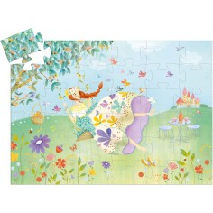 Puzzle Silhouette : La Princesse du Printemps – 36 Pièces - Jeux de société - Djeco 2