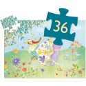 Puzzle Silhouette : La Princesse du Printemps – 36 Pièces - Jeux de société - Djeco