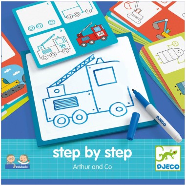 Step by Step - Arthur & Co - Jeu de société - Djeco Step by Step - Arthur & Co - Jeu de société - Djeco
