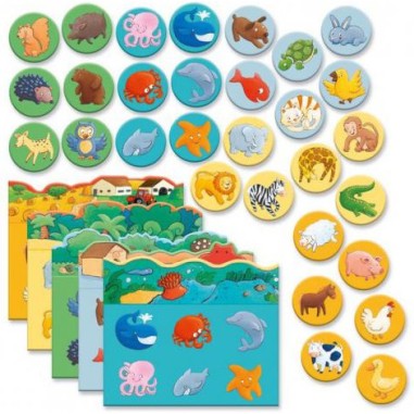 Loto des animaux 30 pièces - jeu éducatif enfant - Djeco Loto des animaux 30 pièces - jeu éducatif enfant - Djeco