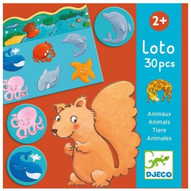 Loto des animaux 30 pièces - jeu éducatif enfant - Djeco Loto des animaux 30 pièces - jeu éducatif enfant - Djeco