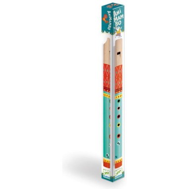 Flute en bois coloree - instrument de musique - Djeco Flute en bois coloree - instrument de musique - Djeco