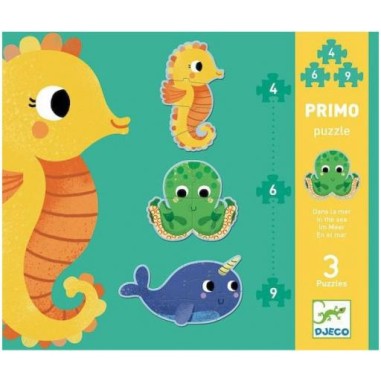 Primo Puzzle - Dans la Mer - Jeux de société Enfants - Djeco Primo Puzzle - Dans la Mer - Jeux de société Enfants - Djeco