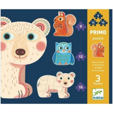 Primo Puzzle - Dans La Forêt - Jeux classiques - Djeco Primo Puzzle - Dans La Forêt - Jeux classiques - Djeco