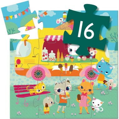 Puzzle Silhouette - Le Glacier - Jeux classiques - Djeco