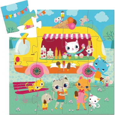 Puzzle Silhouette - Le Glacier - Jeux classiques - Djeco