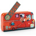 Puzzle Silhouette - Le Camion de Pompier - Jeux classiques - Djeco