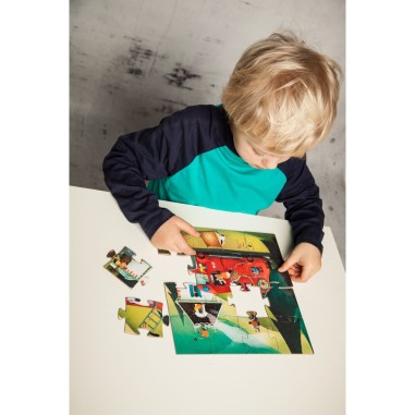 Puzzle Silhouette - Le Camion de Pompier - Jeux classiques - Djeco Puzzle Silhouette - Le Camion de Pompier - Jeux classiques - Djeco