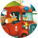 Puzzle Silhouette - Le Camion de Pompier - Jeux classiques - Djeco Puzzle Silhouette - Le Camion de Pompier - Jeux classiques - Djeco