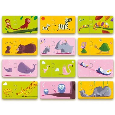 Puzzle duo maman bébé - jouet d'éveil et éducatif - Djeco Puzzle duo maman bébé - jouet d'éveil et éducatif - Djeco