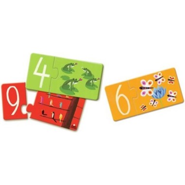 Puzzle duo chiffres - jouet d'éveil et éducatif - Djeco Puzzle duo chiffres - jouet d'éveil et éducatif - Djeco