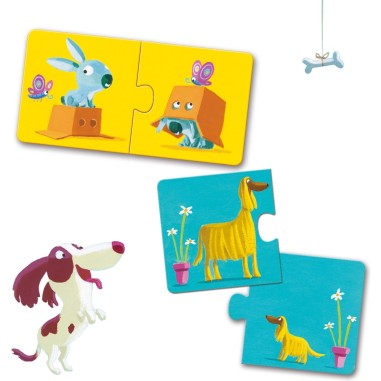 Puzzle duo contraires - jouet d'éveil et éducatif - Djeco Puzzle duo contraires - jouet d'éveil et éducatif - Djeco