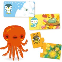 Puzzle - Duo Cache Cache - Jeux classiques - Djeco 2