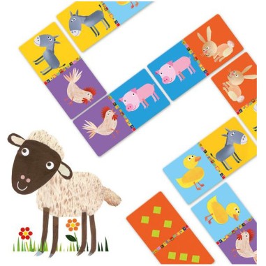 Domino La Ferme - Jeu de société - Djeco Domino La Ferme - Jeu de société - Djeco
