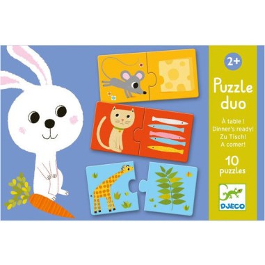 Puzzle Duo A Table! - Jeux classiques - Jeux de société - Djeco Puzzle Duo A Table! - Jeux classiques - Jeux de société - Djeco