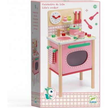 La cuisinière de Lila - cuisine en bois Djeco La cuisinière de Lila - cuisine en bois Djeco