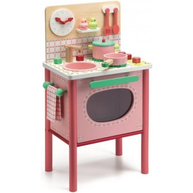 La cuisinière de Lila - cuisine en bois Djeco La cuisinière de Lila - cuisine en bois Djeco