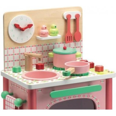 La cuisinière de Lila - cuisine en bois Djeco La cuisinière de Lila - cuisine en bois Djeco