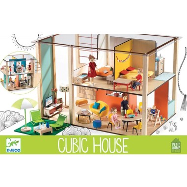 Maison de Poupées - Cubic House - Un jeu Djeco Maison de Poupées - Cubic House - Un jeu Djeco