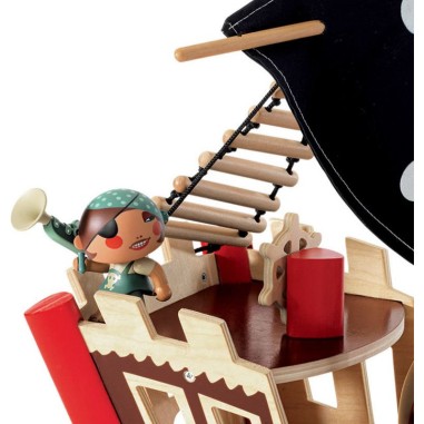 Bateau pirate arty toys les pirates : ze pirat boat - djeco - Djeco Bateau pirate arty toys les pirates : ze pirat boat - djeco - Djeco