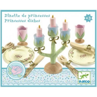 Djeco - Jouet d'imitation - Dînette de princesses Djeco - Jouet d'imitation - Dînette de princesses