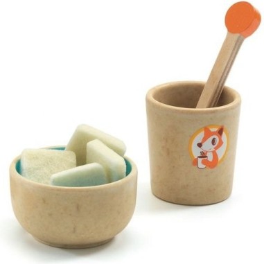 Mon Expresso Cafetière en Bois Dinette Djeco |  Mon Expresso Cafetière en Bois Dinette Djeco |