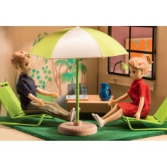 Famille pour maisons de poupées petit home : thomas et marion - djeco - Djeco 2